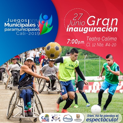 Inauguraci&oacute;n XIV Juegos Municipales y Paramunicipales Cali 2019