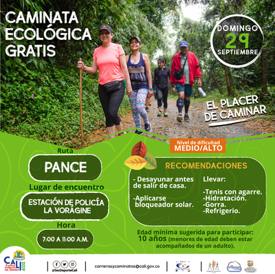 Caminata Ecol&oacute;gica ruta Pance