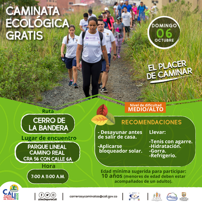 Caminata ecol&oacute;gica ruta La Bandera