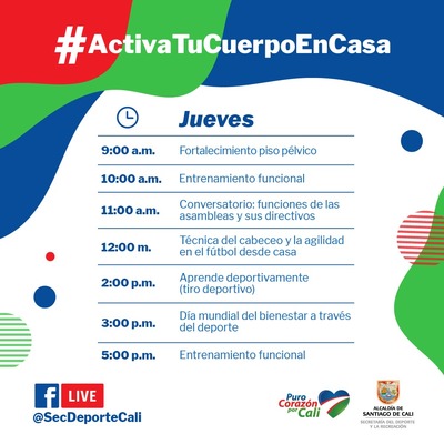 Activa tu cuerpo en casa
