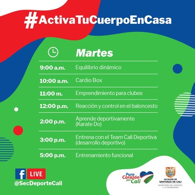 Activa tu cuerpo en casa