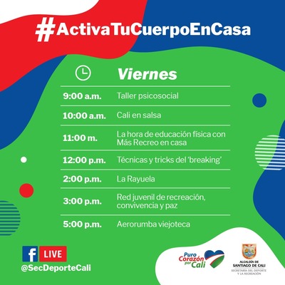 Activa tu cuerpo en casa