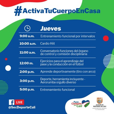 Activa tu cuerpo en casa