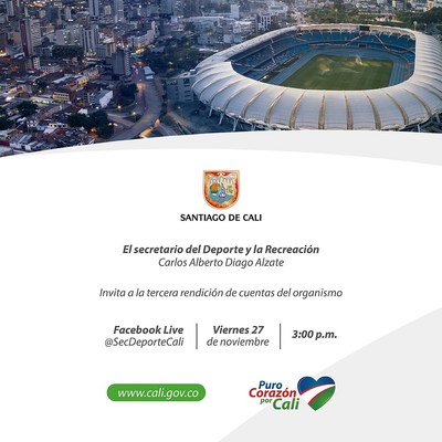 Tercera rendici&oacute;n de cuentas de la Secretar&iacute;a del Deporte y la Recreaci&oacute;n