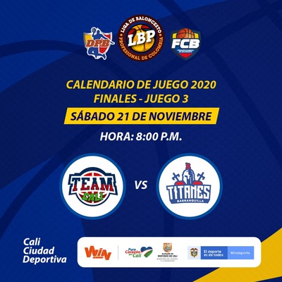 Final Liga de Baloncesto Profesional Colombiana - Juego 3