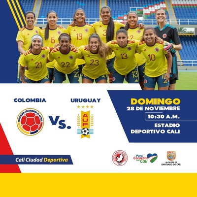 Selecci&oacute;n Colombia femenina vs la selecci&oacute;n femenina de Uruguay