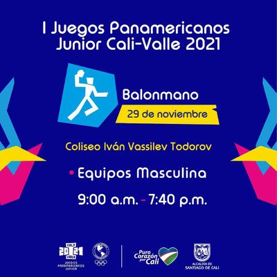 Balonmano Masculino - I Juegos Panamericanos Junior Cali - Valle 2021