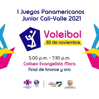 Voleibol equipos Masculina - I Juegos Panamericanos Junior Cali - Valle 2021