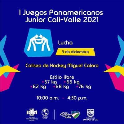 Lucha Todos - I Juegos Panamericanos Junior Cali - Valle 2021