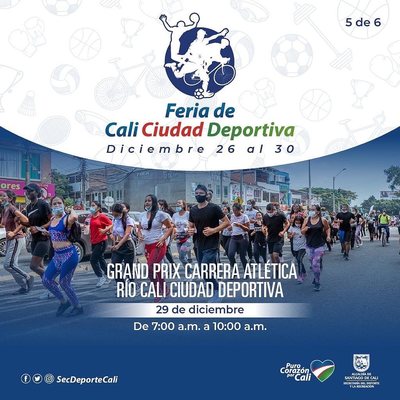 Feria de Cali Ciudad Deportiva: Grand Prix - Carrera atl&eacute;tica R&iacute;o Cali