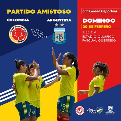Partido amistoso la selecci&oacute;n Colombia femenina Vs la selecci&oacute;n femenina de Argentina