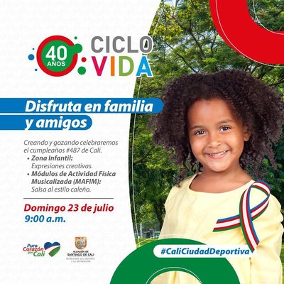 Ciclovida -40 a&ntilde;os- Cumplea&ntilde;os #487 de Cali