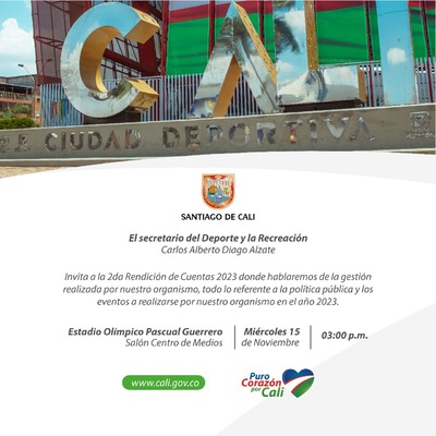 Rendici&oacute;n de cuentas de la Secretar&iacute;a del Deporte y la Recreac&iacute;on