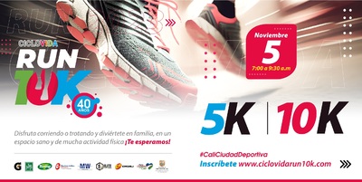 Ciclovida Run 5K y 10K -40 a&ntilde;os-