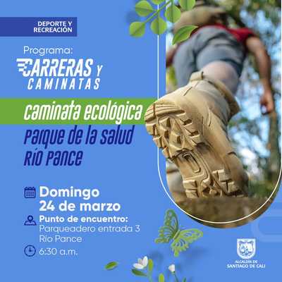 Caminata ecol&oacute;gica parque de la salud R&iacute;o Pance