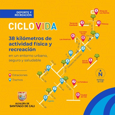 Ciclovida - 38 kil&oacute;metros de actividad f&iacute;sica y recreaci&oacute;n