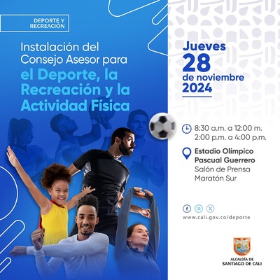 Elecci&oacute;n e instalaci&oacute;n del Consejo Asesor para el Deporte, la Recreaci&oacute;n y la Actividad F&iacute;sica de Santiago de Cali