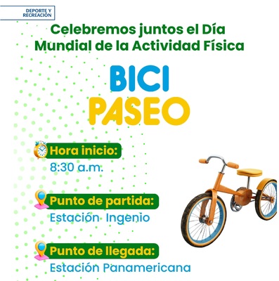 BiciPaseo d&iacute;a mundial de la actividad f&iacute;sica