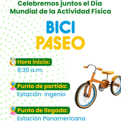 Con bici-paseo, la Ciclovida de Cali celebra el &lsquo;D&iacute;a Mundial de la Actividad F&iacute;sica&rsquo;