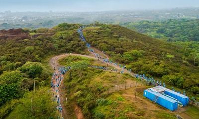 Cali madrug&oacute; y se goz&oacute; el bello paisaje de la Carrera 4.2K El Morro R&iacute;o Mel&eacute;ndez 15