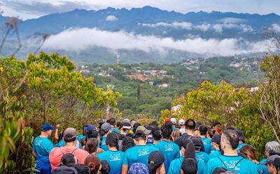 Cali madrug&oacute; y se goz&oacute; el bello paisaje de la Carrera 4.2K El Morro R&iacute;o Mel&eacute;ndez 19