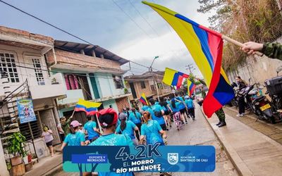 Cali madrug&oacute; y se goz&oacute; el bello paisaje de la Carrera 4.2K El Morro R&iacute;o Mel&eacute;ndez 22