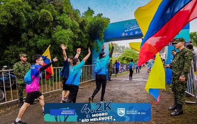 Cali madrug&oacute; y se goz&oacute; el bello paisaje de la Carrera 4.2K El Morro R&iacute;o Mel&eacute;ndez 23