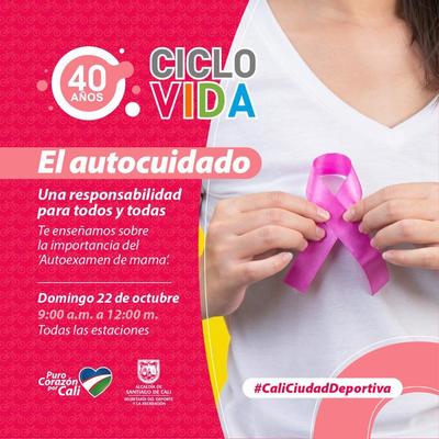 La Ciclovida promueve el autoexamen y h&aacute;bitos de vida saludables