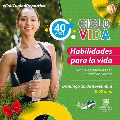 En la Ciclovida le damos la bienvenida de manera activa y saludable a la navidad