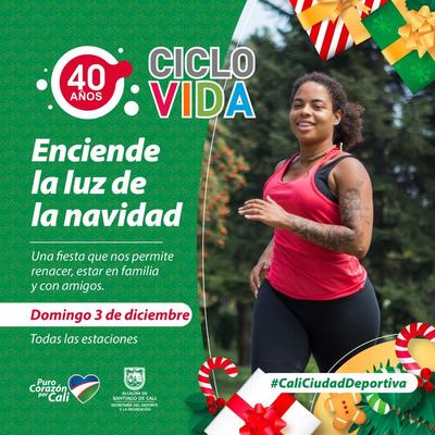 Enciende la luz de la navidad en la Ciclovida