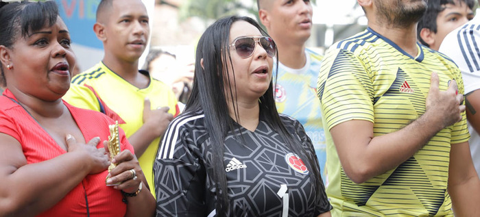 Familiares de las jugadoras y los hinchas disfrutaron de la final del Mundial Femenino, en pantalla gigante