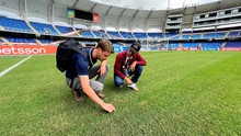 Gramilla del Pascual Guerrero est&aacute; como un tapete para disputa del Suramericano Sub 20