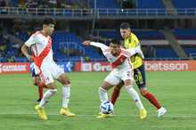 En el torneo suramericano sub20 de f&uacute;tbol, Colombia lidera el grupo A