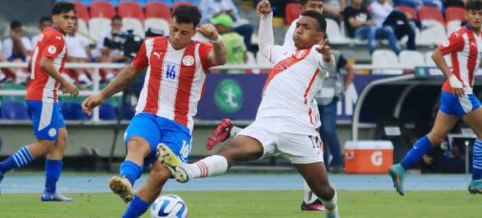 Paraguay derrot&oacute; a Per&uacute; en el Pascual y se mantiene en la parte alta del Grupo A del Suramericano Sub 20