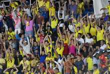 Colombia tuvo la mejor hinchada en su encuentro contra Brasil, en el Suramericano de F&uacute;tbol Sub20