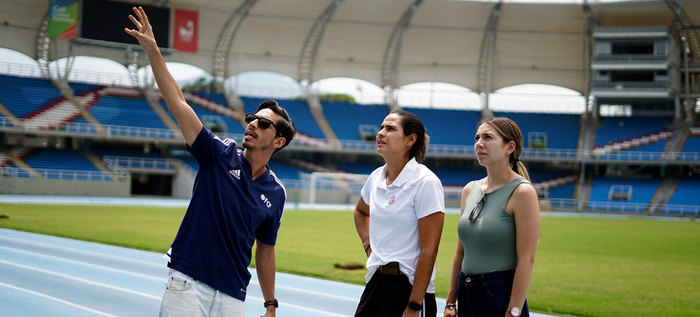 Delegados y entrenadores de las selecciones que jugar&aacute;n en Cali la Copa Mundial Sub-20 Femenina de la FIFA, ya se sienten como en casa