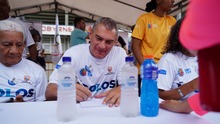 Los &lsquo;&iacute;dolos&rsquo; se presentaron en sociedad y animaron la jornada en la estaci&oacute;n Panamericana de la Ciclovida