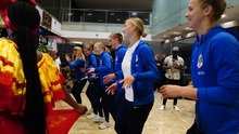 Salsa y folclor alegran llegada a Cali de las selecciones que disputar&aacute;n la Copa Mundial Femenina Sub- 20