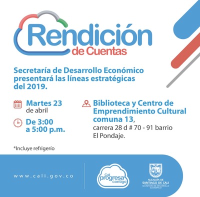 Rendici&oacute;n de cuentas de la Secretar&iacute;a de Desarrollo Econ&oacute;mico