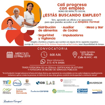 Convocatoria programa de empleo inclusivo
