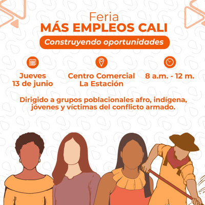 Feria M&Aacute;S EMPLEOS CALI Construyendo oportunidades