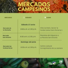 Antes de celebrar este fin de semana, recuerde ir de compras a los &lsquo;Mercados Campesinos&rsquo;