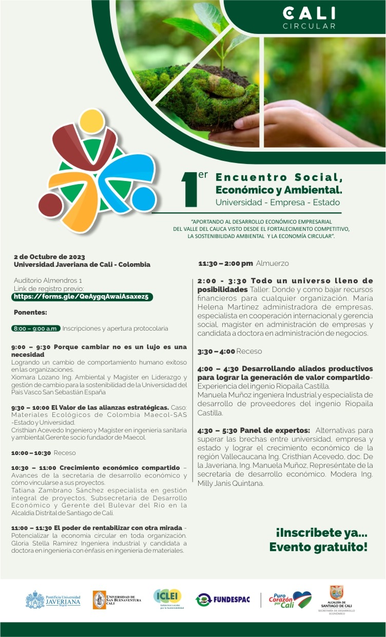 ¡Únete a la Segunda Jornada del 1er Encuentro Social, Económico y Ambiental!