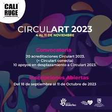 Ampliaci&oacute;n de la convocatoria &lsquo;Cali Ruge en Circulart&rsquo; hasta el 11 de octubre