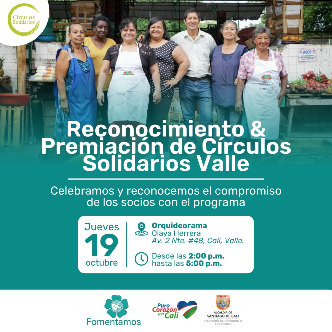 Se hará reconocimiento y premiación a mejores Círculos Solidarios de Cali