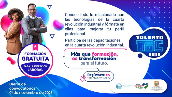 Convocatoria abierta para el proyecto &lsquo;Talento TIC 2023&rsquo;: una apuesta por el futuro digital de Cali