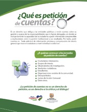 La petici&oacute;n de cuentas es un derecho de la ciudadan&iacute;a