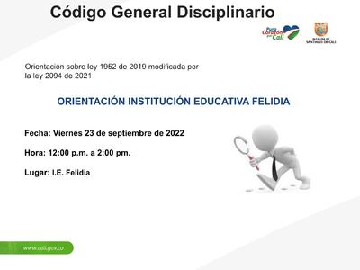 Invitaci&oacute;n a la conferencia sobre C&oacute;digo General Disciplinario