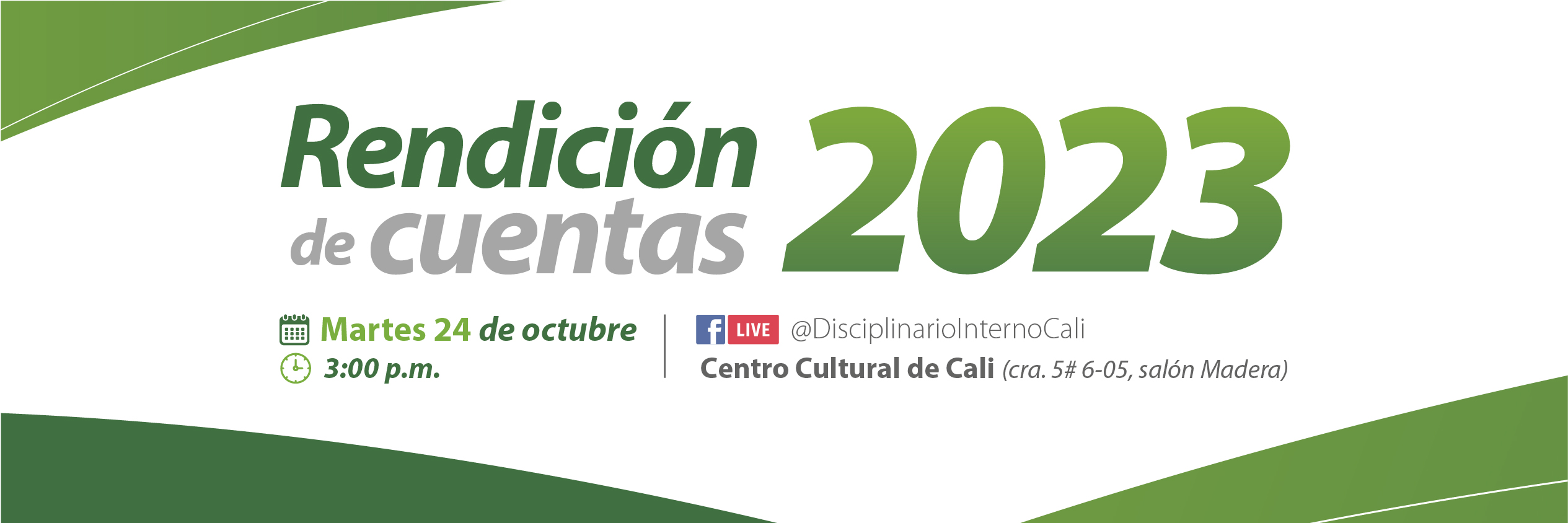 Segunda Rendición de Cuentas de la vigencia 2023