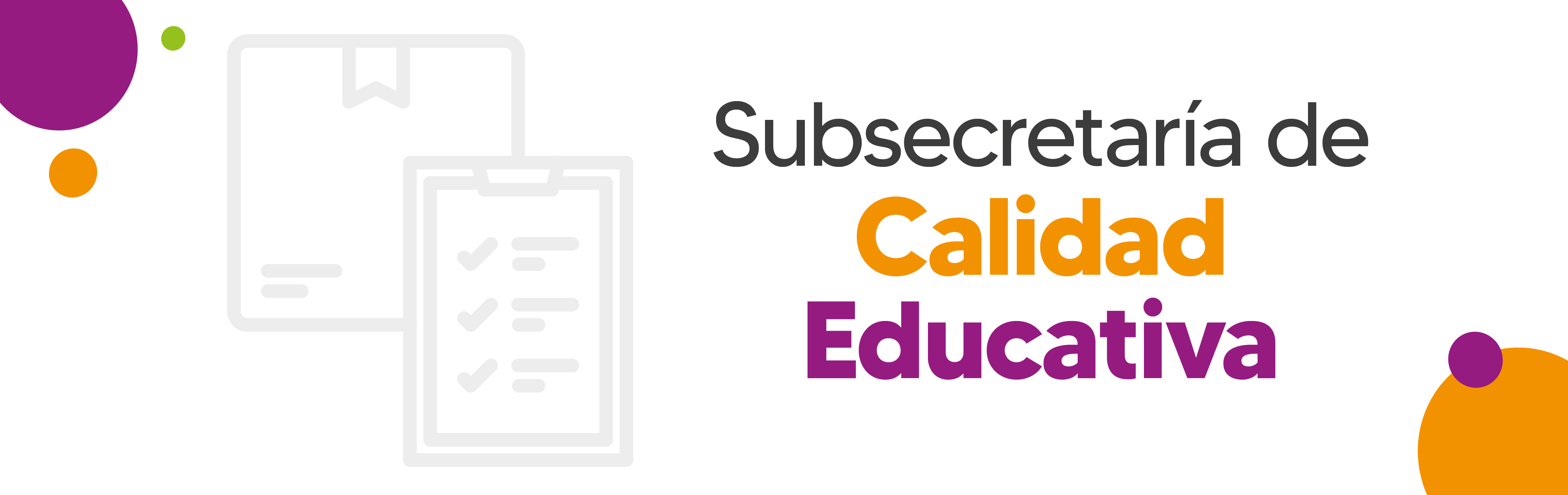 Banner - Subsecretaría de Calidad Educativa